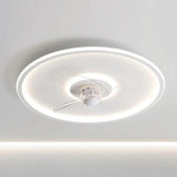 Modern Contemporary Silent Ceiling Fan with Light for Living Room