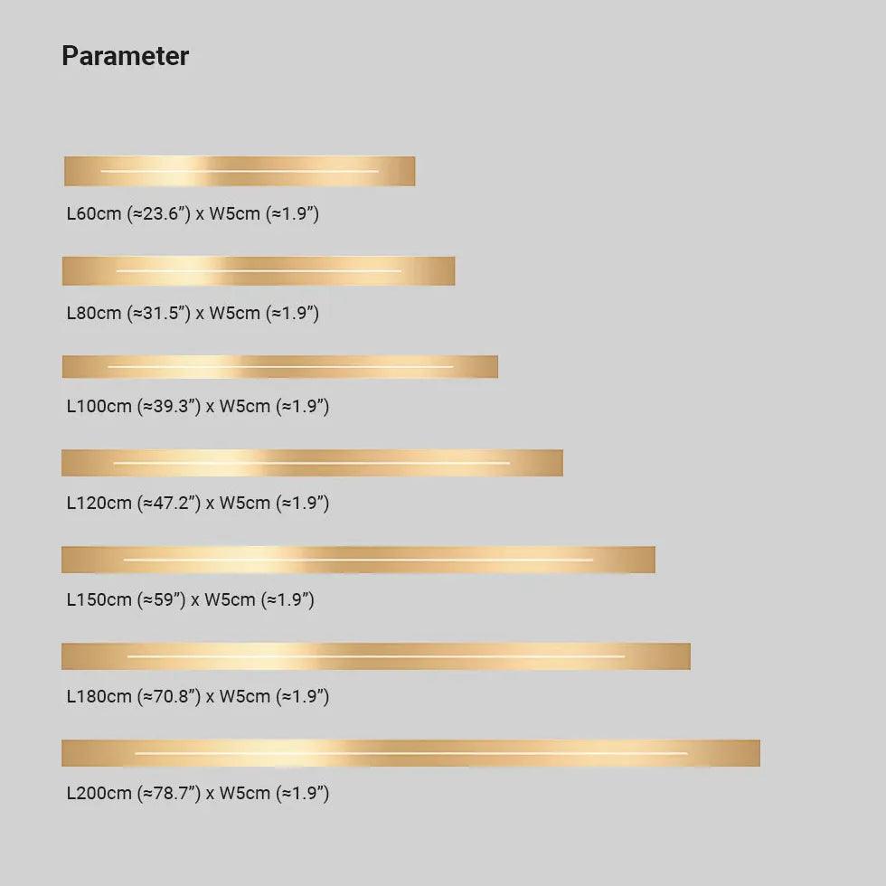 Two-tone Thin Vertical Bar Wall Light - Clowas