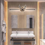 Nordic Black Antler Bathroom Mirror Light