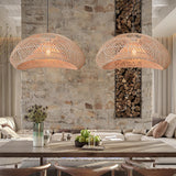 Boho Rattan Pendant Lighting for Dining Room