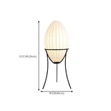 Silk Egg Shaped Modern Living Room Floor Lamp