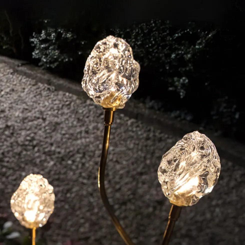 Elegant Glass Flower Outdoor Floor lamps - Clowas