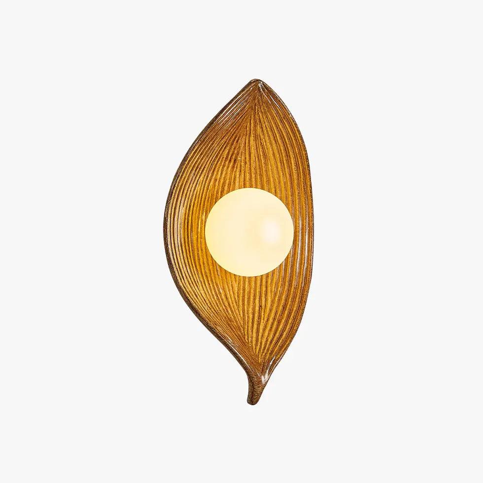 Leaf-Shaped Resin Living Room Wall Light - Clowas