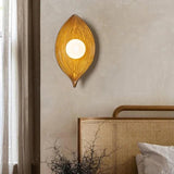 Leaf-Shaped Resin Living Room Wall Light - Clowas