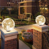 Solar Moon Landscape Pillar Outdoor Sphere Light