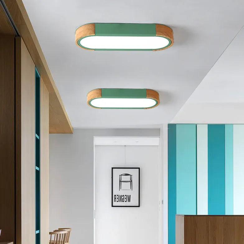 Elliptical Modern Hallway Flush Ceiling Lights - Clowas