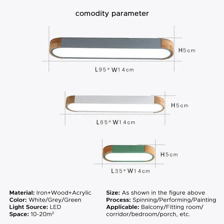 Elliptical Modern Hallway Flush Ceiling Lights - Clowas