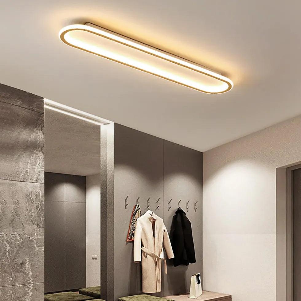 Elongated Oval LED Modern Flush Ceiling Lights - Clowas