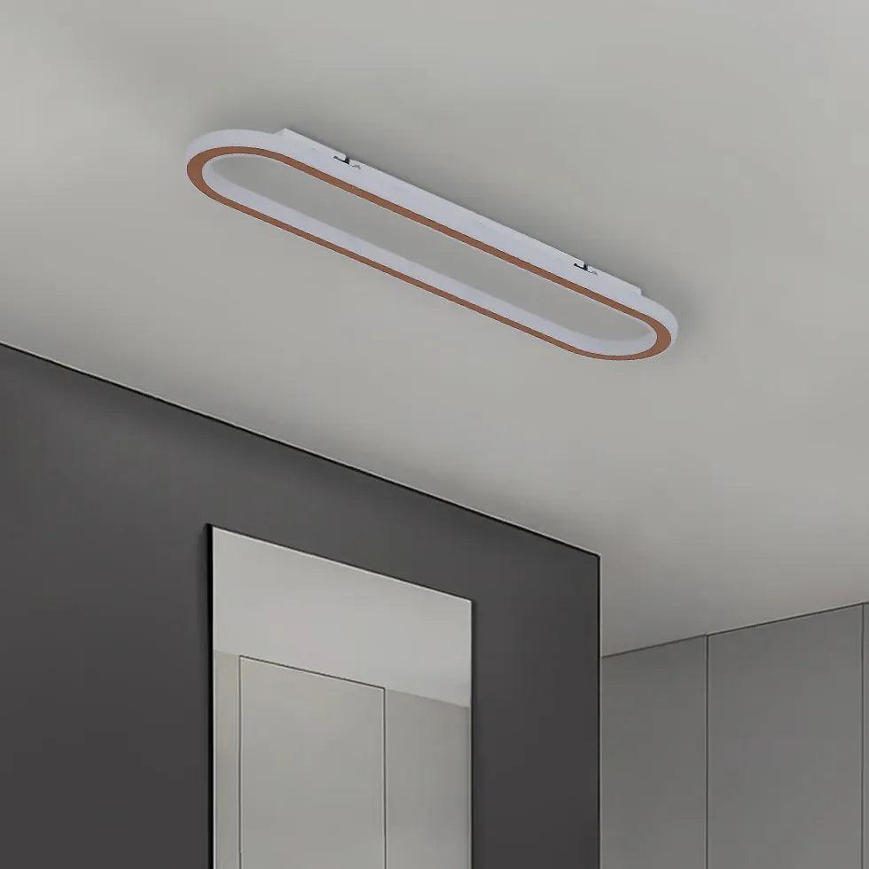 Elongated Oval LED Modern Flush Ceiling Lights - Clowas