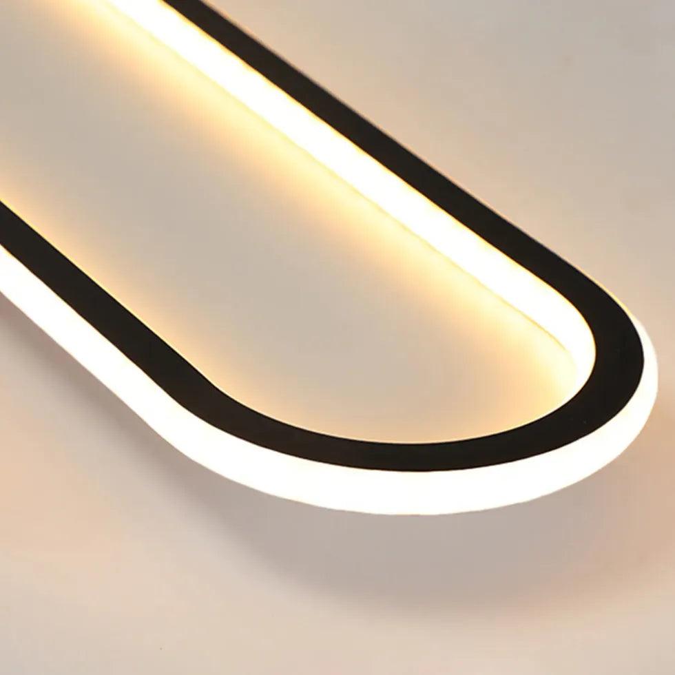 Elongated Oval LED Modern Flush Ceiling Lights - Clowas