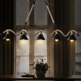 Retro Iron Rope Industrial Style Pendant Light