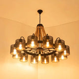 Vintage Industrial Cluster Pendant Light