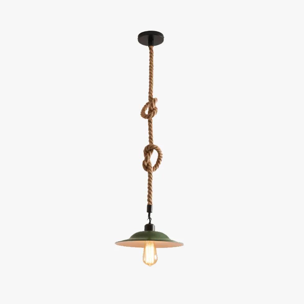 Rope Suspended Single Head Industrial Pendant Light - Clowas