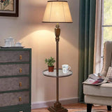Cone-Shaped Fabric Traditional Style Floor Lamp - Clowas