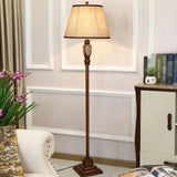Cone-Shaped Fabric Traditional Style Floor Lamp - Clowas