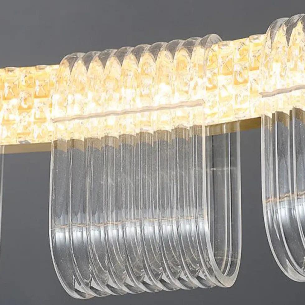 Wavy Acrylic Modern Gold Pendant Light - Clowas
