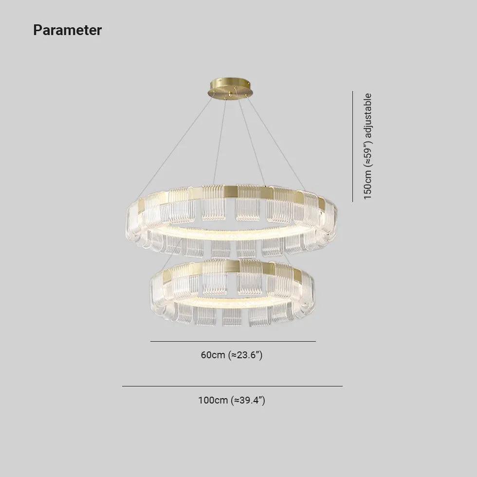Wavy Acrylic Modern Gold Pendant Light - Clowas
