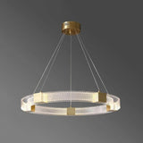 Acrylic Ring Gold LED Pendant Light - Clowas