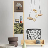 Exposed Light Bulb Industrial Wooden Pendant Light - Clowas