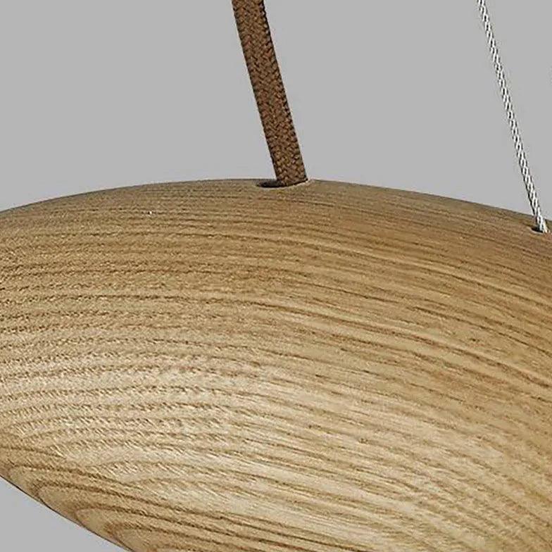 Exposed Light Bulb Industrial Wooden Pendant Light - Clowas