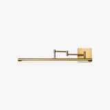 Extendable Brass LED Wall Light for Bathroom