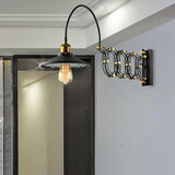 Extendable Wall Light Industrial Black - Clowas