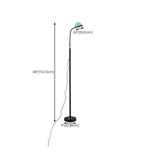 Green Lampshade Metal Pole Floor Lamp - Clowas