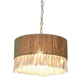 Fabric Barrel Living Room Vintage Pendant Light - Clowas