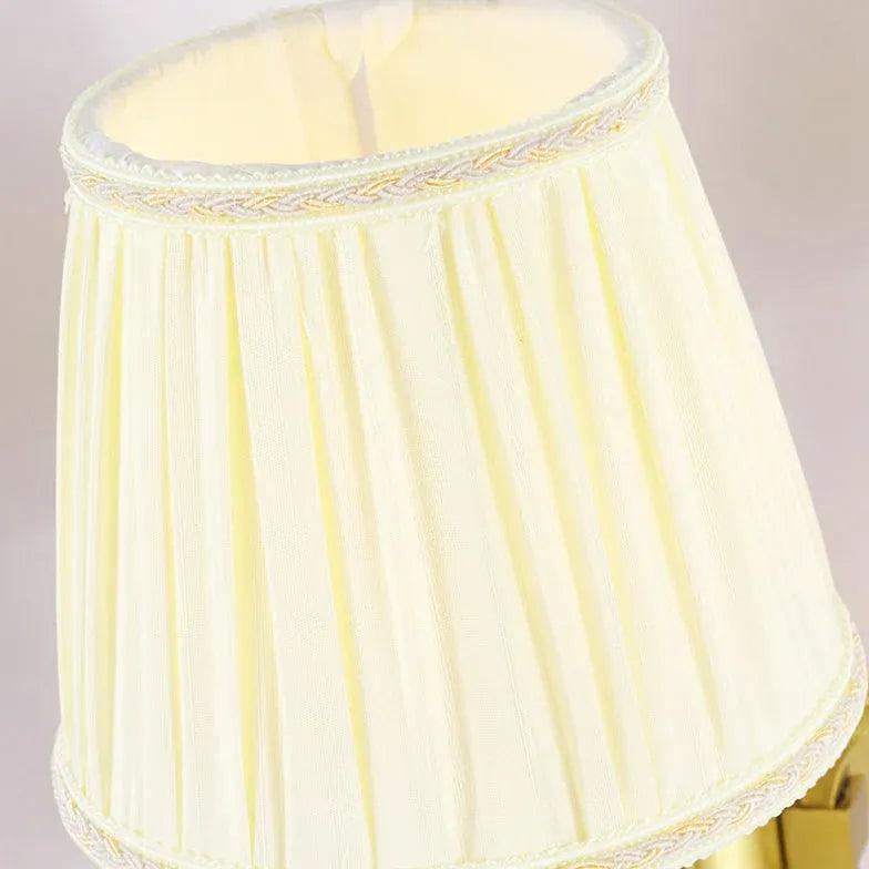 Fabric Double Arm Vintage Gold Wall Lights - Clowas