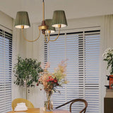 Fabric Lampshade Vintage LED Chandelier - Clowas