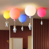 Modern Balloon Astronaut LED Ceiling Light for Bedroom