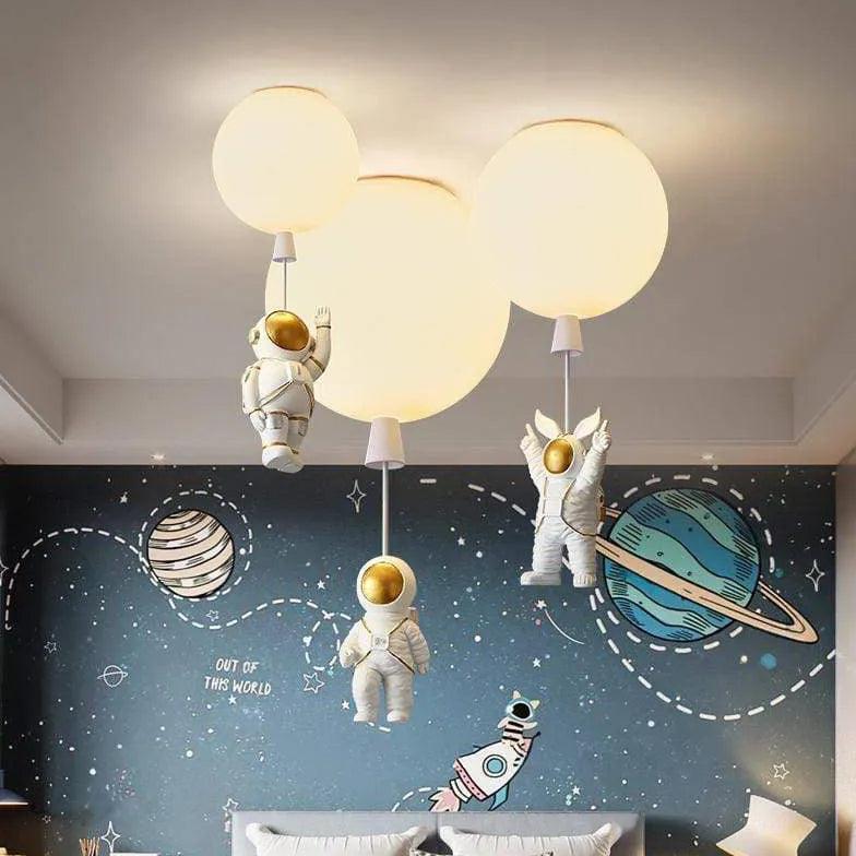 Astronaut Cartoon Design Bedroom Ceiling Light - Clowas