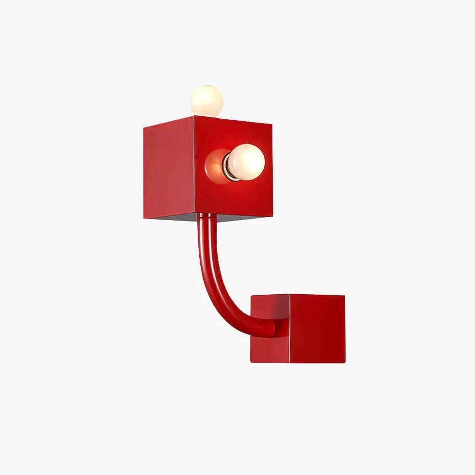 Red Cube Creative Modern Wall Lights - Clowas