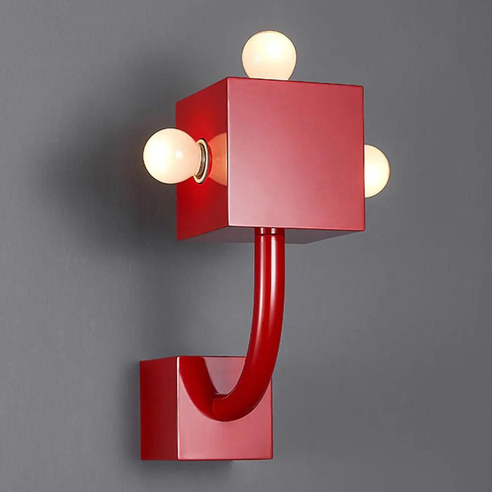 Red Cube Creative Modern Wall Lights - Clowas