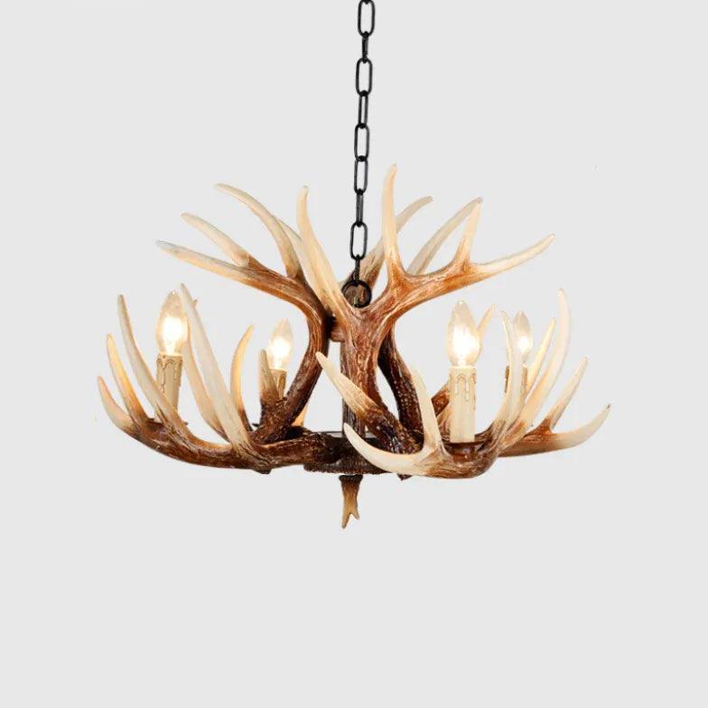 Faux Antler Vintage Candle Holder Chandelier - Clowas