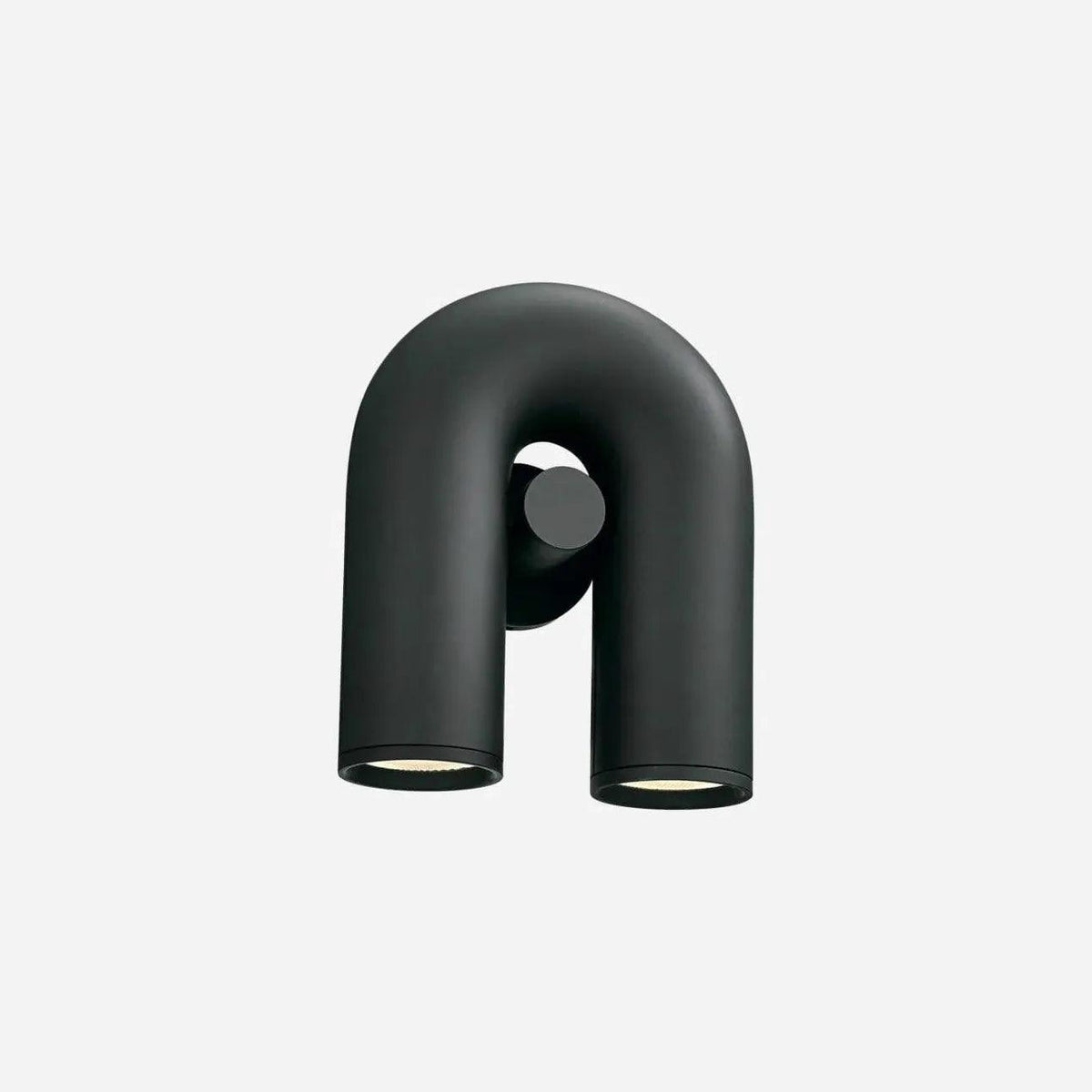 LED Modern Black U-Shaped Wall Light