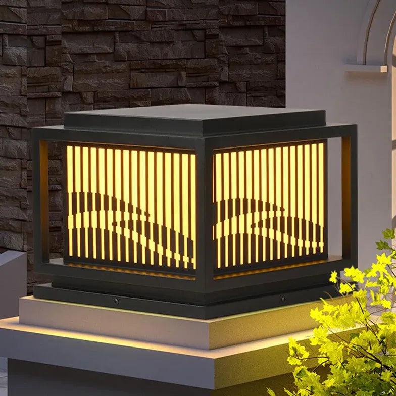 Fence Shape Vintage Led Outdoor Pillar Lights - Clowas