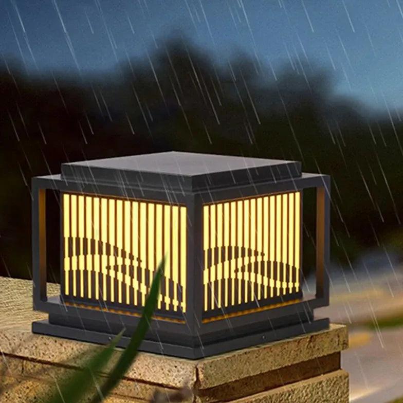 Fence Shape Vintage Led Outdoor Pillar Lights - Clowas
