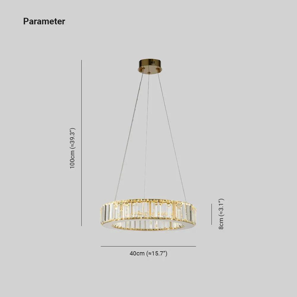 Fence Type Crystal Dining Room Pendant Light - Clowas