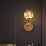 LED Wall Lights Bedroom Luxury Starlight Glass Globe Design