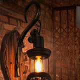 Fish Shape Lantern Wood Vintage Wall Lights - Clowas