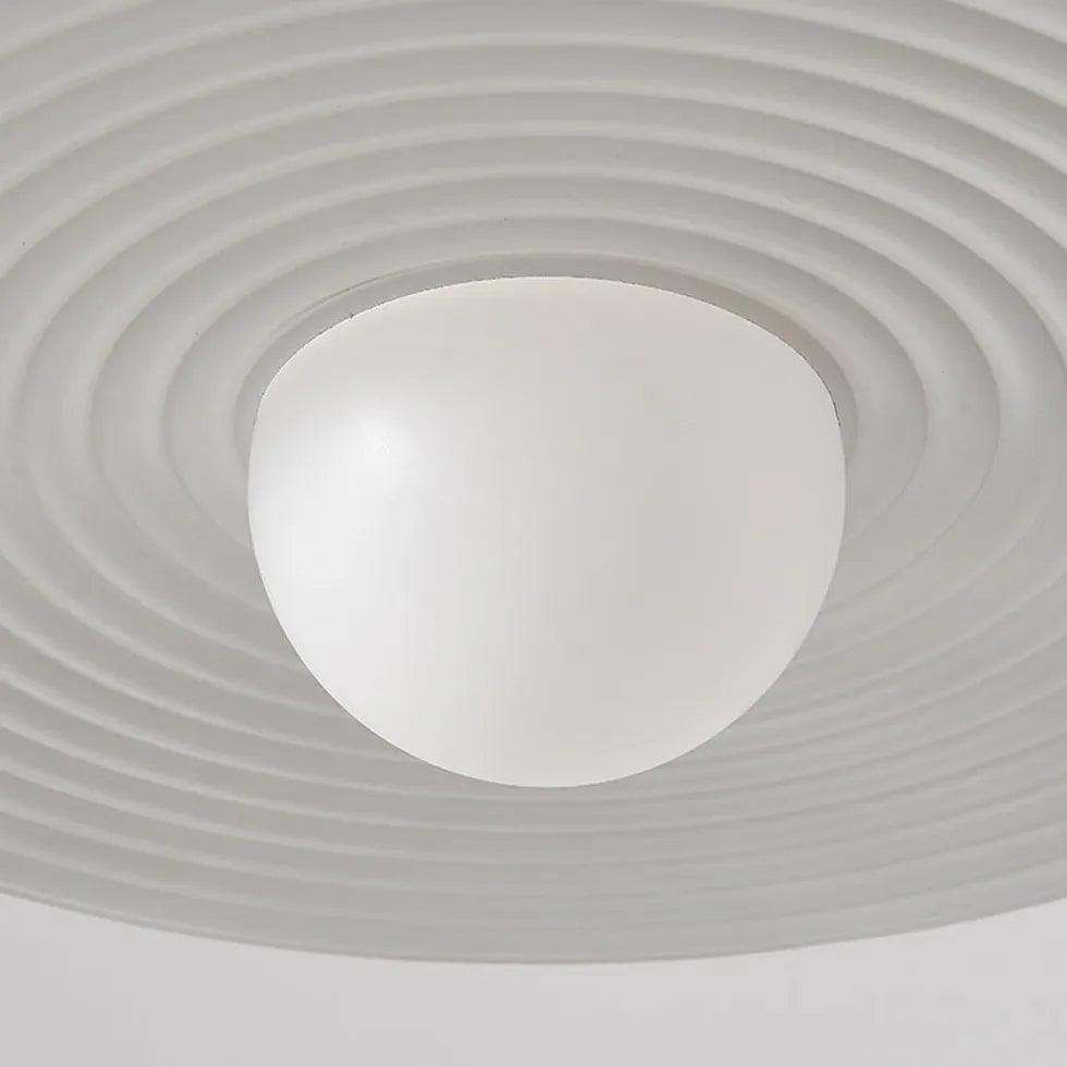 Flat Ring-shaped Lampshade White Dining Room Pendant Light - Clowas