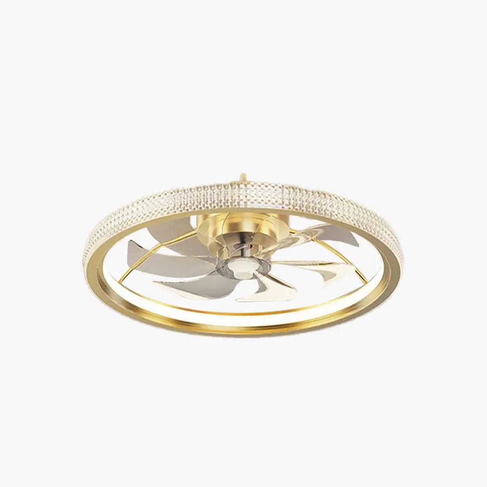 Floral Decor Bedroom Ceiling Fan Light - Clowas