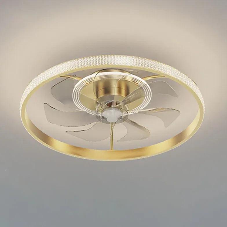 Floral Decor Bedroom Ceiling Fan Light - Clowas