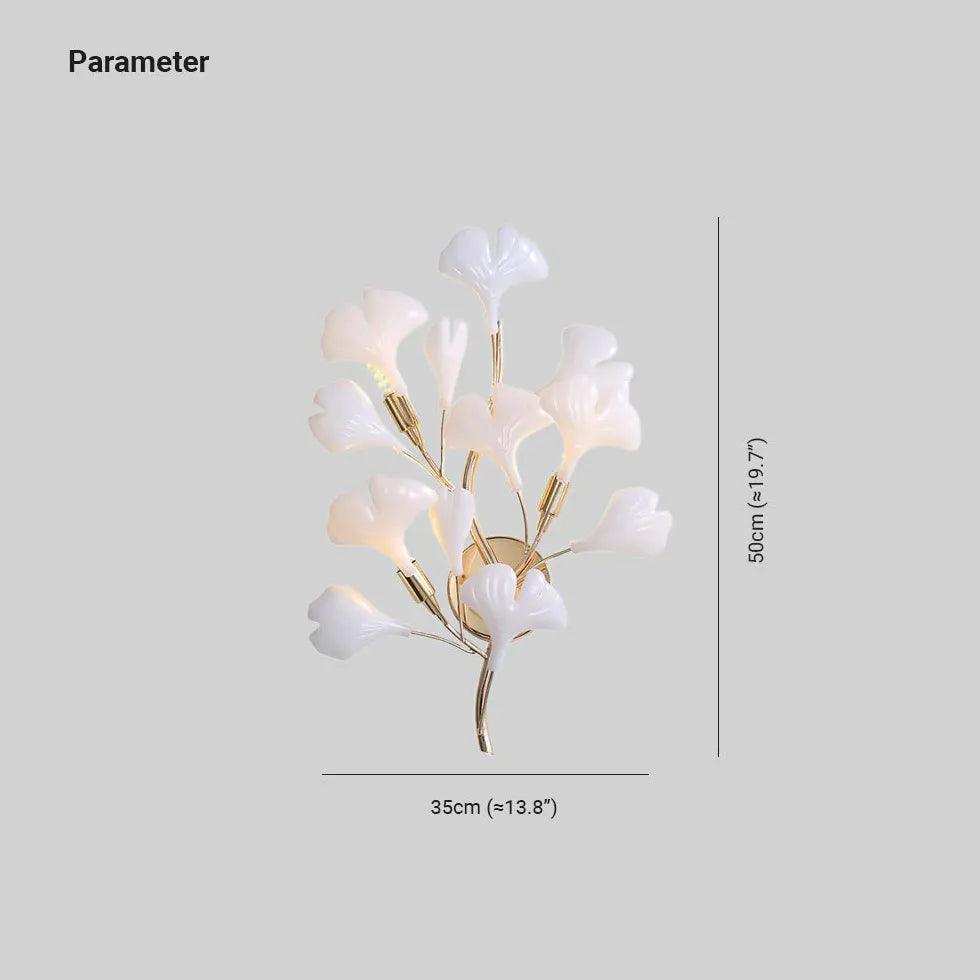 floral wall light for bedroom - Clowas