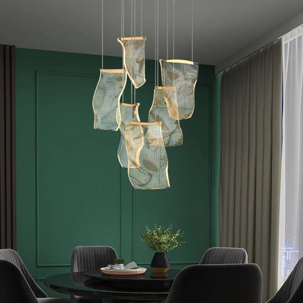 Flow Irregular Gold for Dining Room Chandelier - Clowas