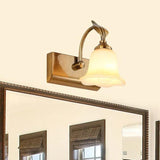 Cream Bellflower Vintage Sconce Light for Bathroom