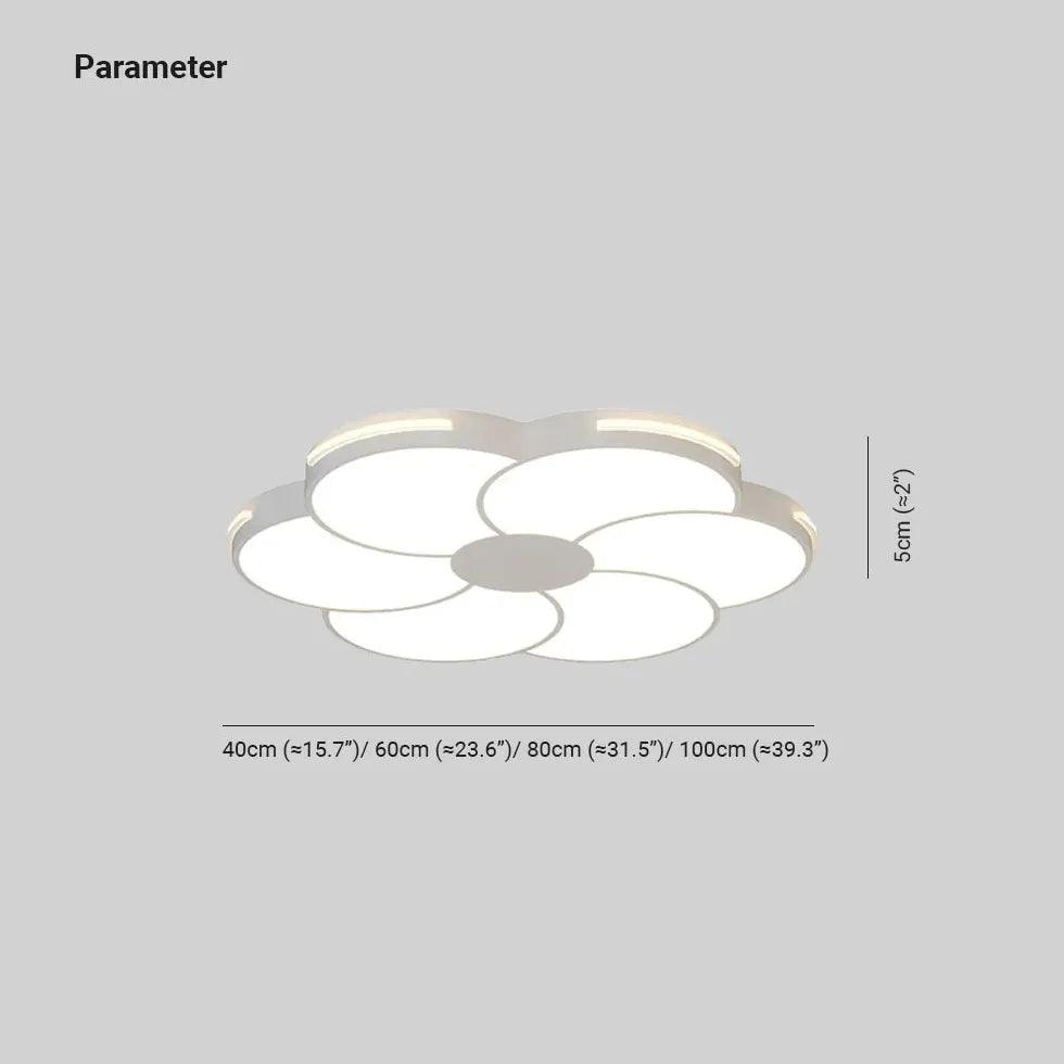 Flower-Shaped White LED Pendant Light - Clowas