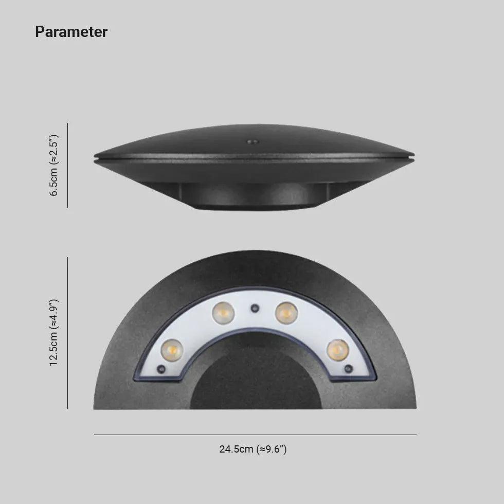 Flying Saucer LED Outdoor Wall Light - Clowas