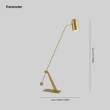 Adjustable Gold Modern Floor Lamp for Living Room